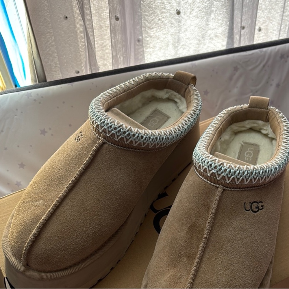 UGG Tan Suede Slip-On Shoes